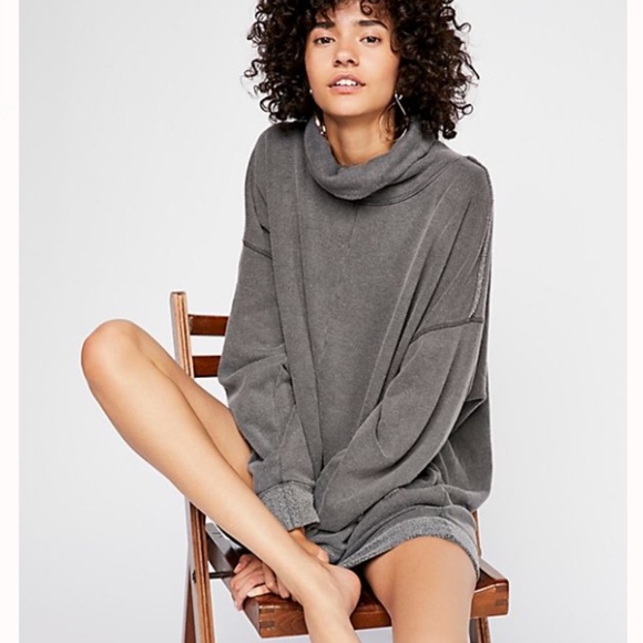 Free People Tops - Free People Too Easy Oversized Turtle Tunic